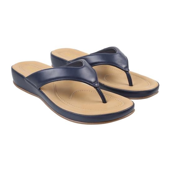 Women Blue Casual Slippers