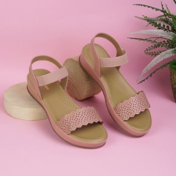 Walkway Women Peach Casual Sandals(SKU: 44-137-80-40)