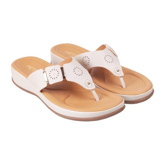 Women Beige Casual Slippers