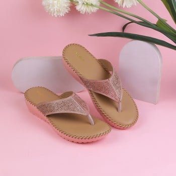 Walkway Women Peach Casual Slippers(SKU: 44-138-80-37)