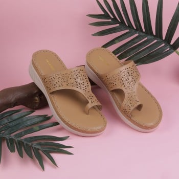 Walkway Women Beige-red Casual Slip Ons(SKU: 44-139-89-39)