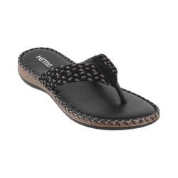 Women Black Casual Slip Ons