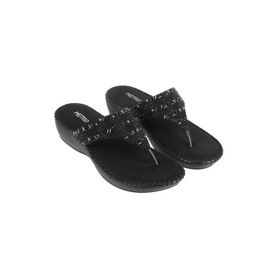 Women Black Casual Slip Ons