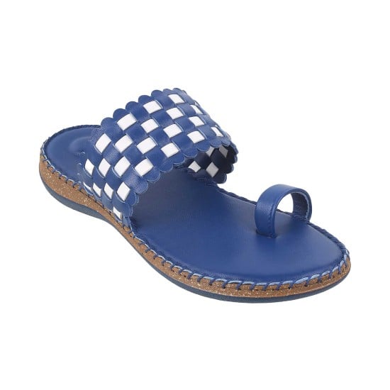 Women Blue Casual Slippers