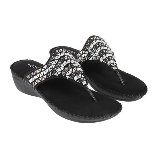 Women Black Casual Slip Ons