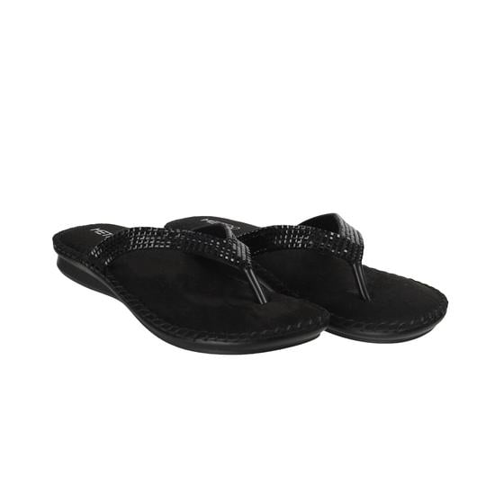 Women Black Casual Slippers