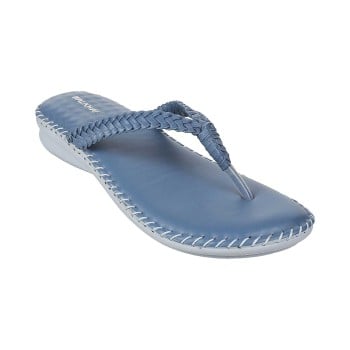 Walkway Women Blue Casual Slippers(SKU: 44-1721-45-36)