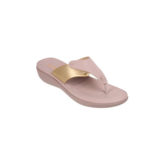 Women Peach Casual Slippers