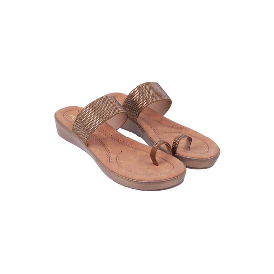 Women Antic-gold Casual Slip Ons