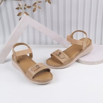 Walkway Women Beige-red Casual Sandals(SKU: 44-191-89-37)