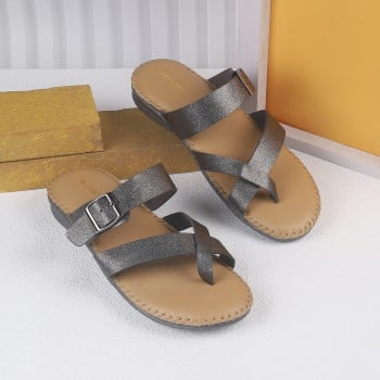 Walkway Women Gun-metal Casual Slippers(SKU: 44-197-29-38)
