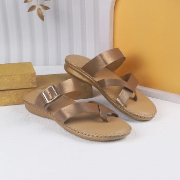 Walkway Women Bronze Casual Slippers(SKU: 44-197-46-37)