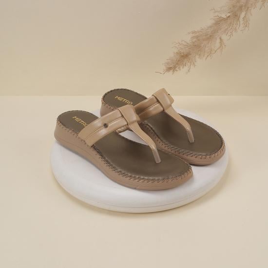 Women Gold Casual Slip Ons