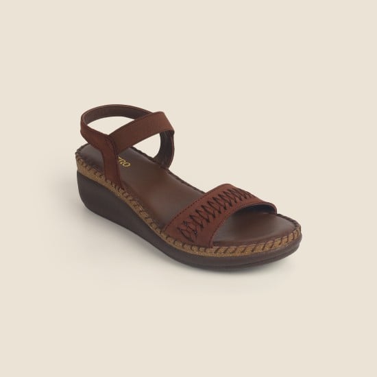 Women Brown Casual Sandals