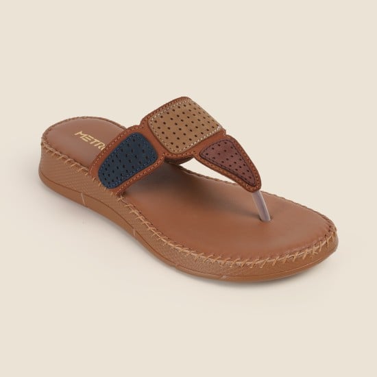 Women Beige Casual Slippers