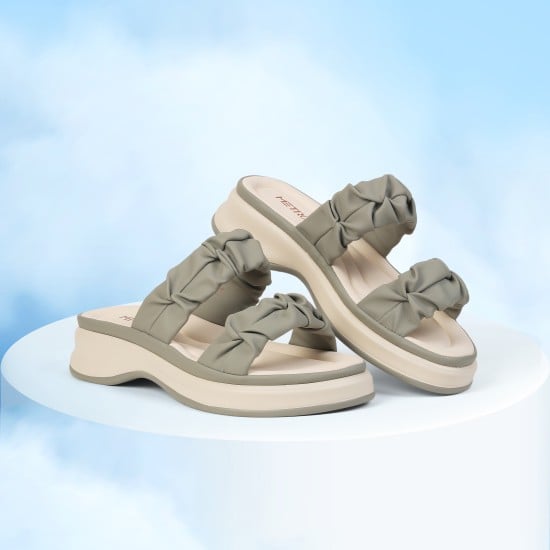 Women Grey Casual Slip Ons