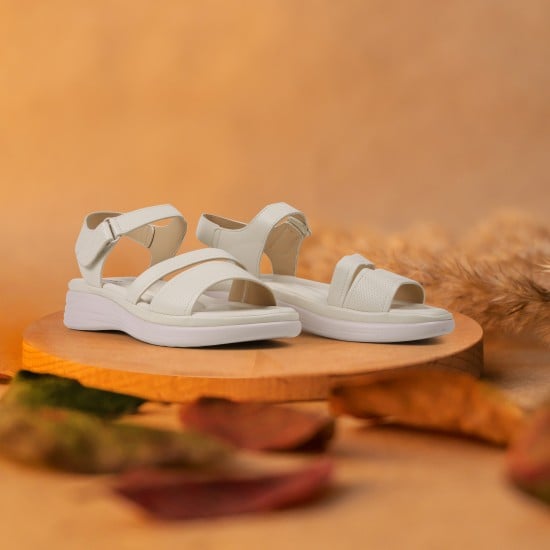 Women Beige Casual Sandals