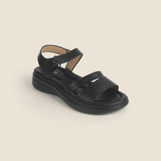 Women Black Casual Sandals