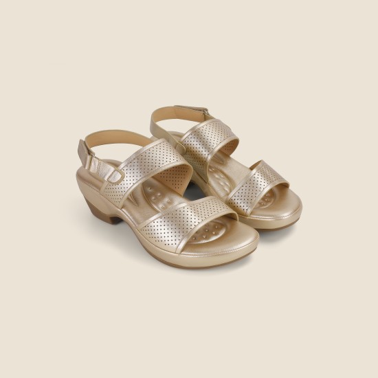 Women Gold Casual Sandals