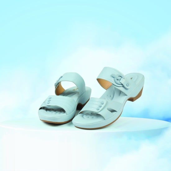 Women Blue Casual Slip Ons