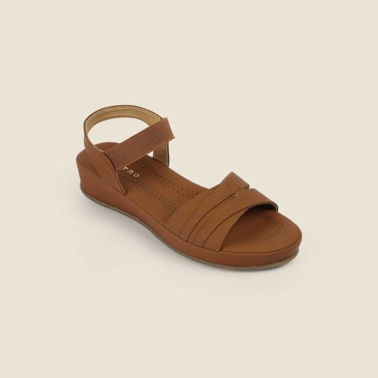 Women Tan Casual Sandals