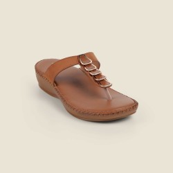 Women Beige Casual Slippers