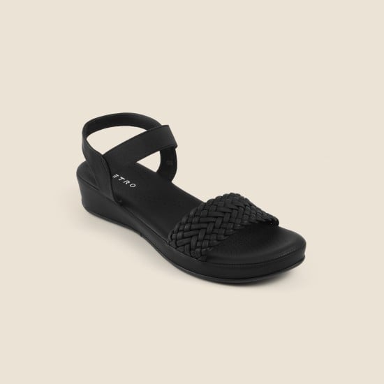 Women Black Casual Sandals