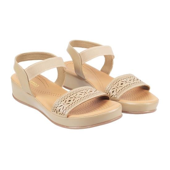 Women Beige Casual Slippers