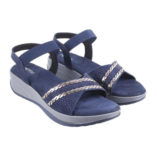 Women Blue-navy Casual Sandals