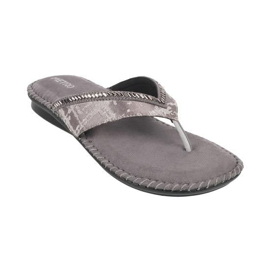 Women Grey Casual Slippers