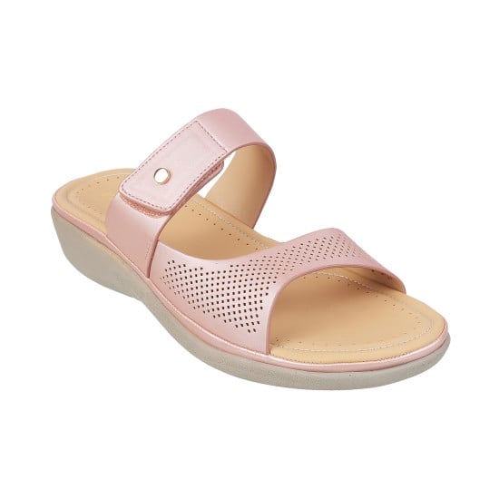 Women Peach Casual Slip Ons