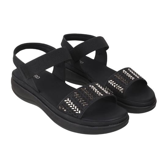 Women Black Casual Sandals