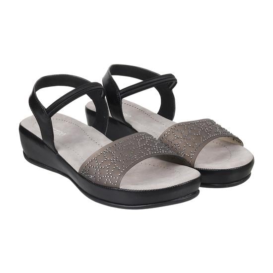 Women Black Casual Sandals