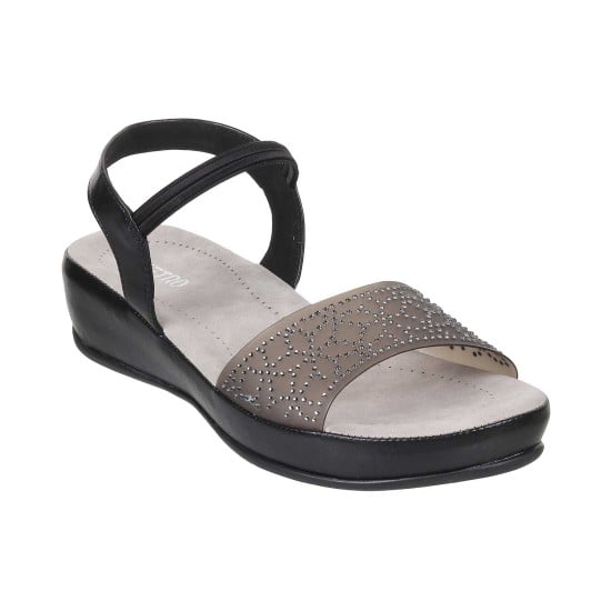 Women Black Casual Sandals