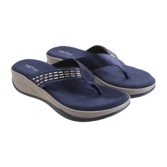 Women Blue Casual Slippers