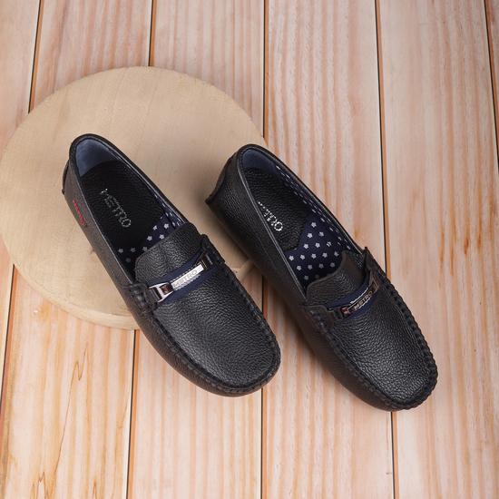 Boys Black Casual Loafers