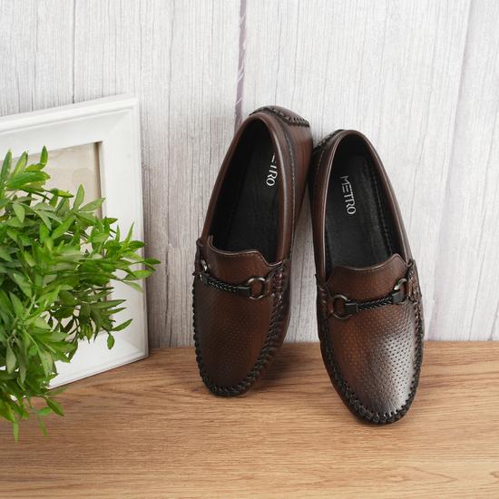 Boys Brown Casual Loafers