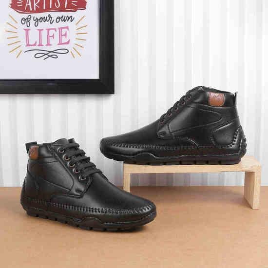 Boys Black Casual Boots