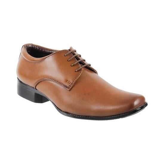 Boys Tan Formal Lace Up