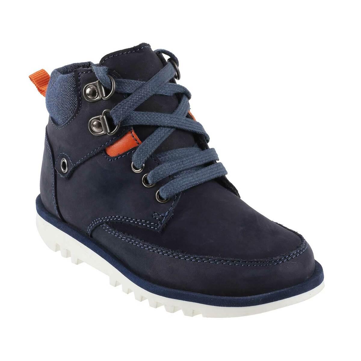 navy blue casual boots