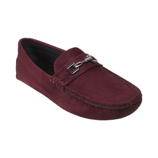 Boys Maroon Casual Loafers