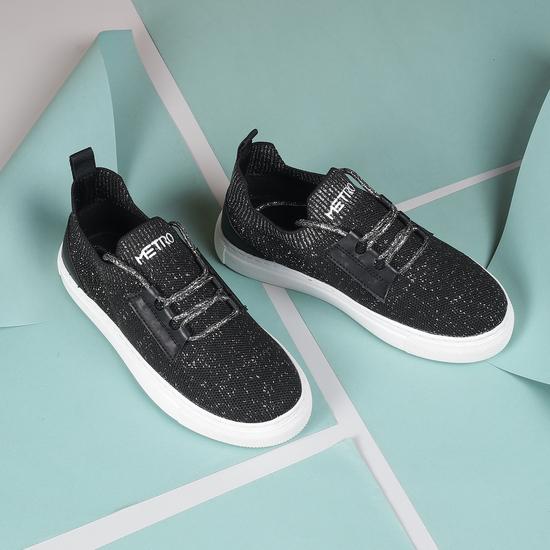 Boys Black Casual Sneakers