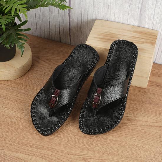 Boys Black Casual Slippers