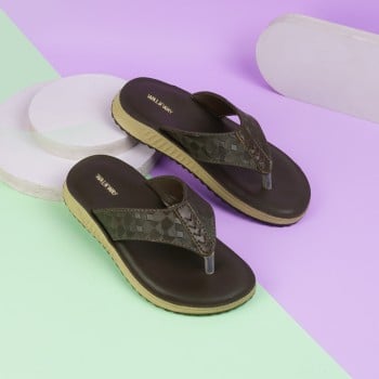 Walkway Boys Brown Casual Slippers(SKU: 47-24-12-30)