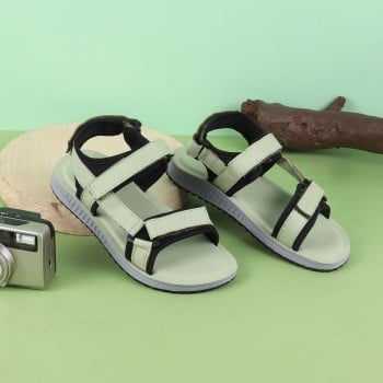 Walkway Boys Green Casual Sandals(SKU: 47-31-21-32)