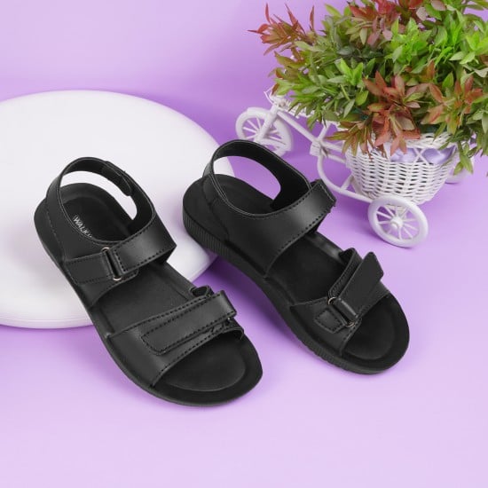 Boys Black Casual Sandals