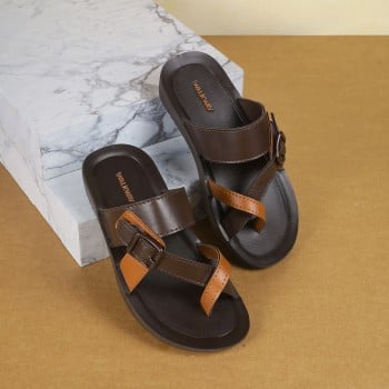 Walkway Boys Brown Casual Slippers(SKU: 47-36-12-31)