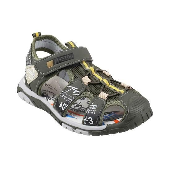 Boys Olive Casual Sandals