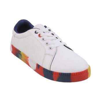 Boys White Casual Sneakers