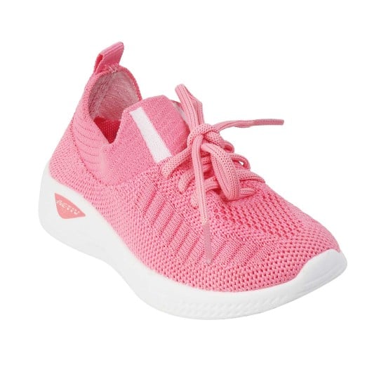 Girls Pink Casual Sneakers